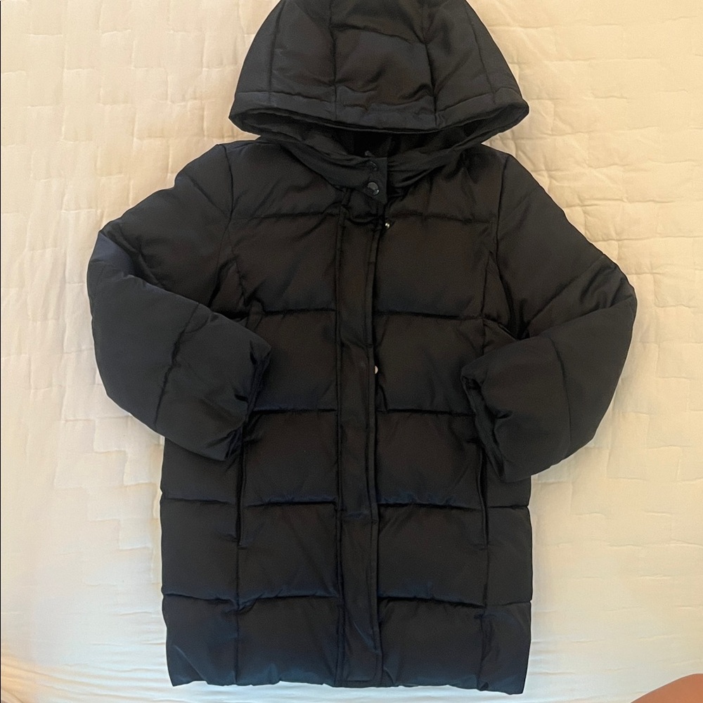 GAP Kids Black Hooded Puffer Jacket